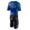 Synergy Cycling Skinsuit - Men's Pro Short Sleeve Tri Suit (Night Shadow, Medium)
