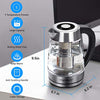 Aigostar Electric Kettle Temperature Control & Tea Infuser 1.7L, Hot Water Tea Kettle with Variable Temperature LED Indicator Light Change Auto Shut-Off