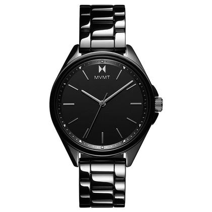 MVMT Coronada Ceramic Womens Wristwatch - Analog Watch for Women - Water-Resistant 3 ATM/30 Meters Minimalist Womens Watch - Small, Metal Watch with Interchangeable Bands - 36mm