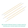 BOOSTEADY 6 Inch Cotton Gun Cleaning Swabs with Bamboo Handle in Storage Case?Choose Your Tip?