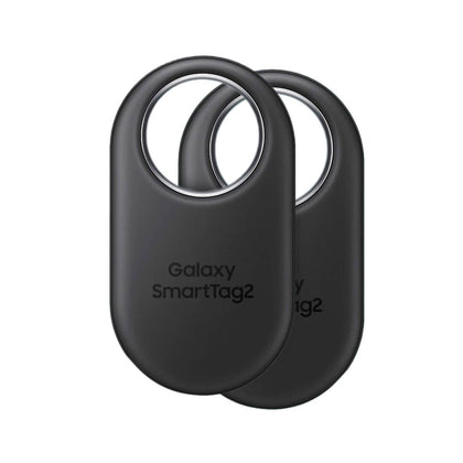 SAMSUNG SmartTag2 (2023) Bluetooth + UWB, IP67 Water and Dust Resistant, Findable via App, 1.5 Year Battery Life (2-Pack) - Black