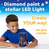Creativity for Kids Big Gem Diamond Painting Light - Create Your Own DIY Night Light, Diamond Arts and Crafts Kit for Kids Ages 6-8+
