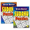 Sudoku Crossword Puzzle Books for Adults Seniors Super Set ~ Bundle of 6 Jumbo Crossword and Sudoku Puzzle Books Plus Pen and Magnifier (Over 550 Puzzles Total)
