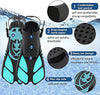 Createy Mask Fin Snorkel Set, Dry Snorkeling Gear Panoramic Wide View Diving Mask Anti-Fog, Dive Flippers, Anti-Leak Dry Top Snorkel with Travel Bag for Swimming Scuba Diving Training Adults Men Women