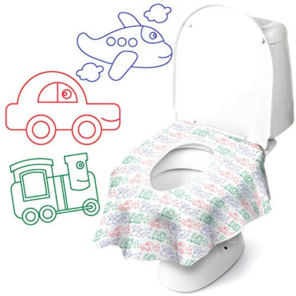 Cadily On-The-Go Disposable Toilet Seat Covers for Kids & Adults: 20 X-Large, Waterproof, Portable, Individually Wrapped Toilet Seat Cover That Completely Covers Any Toilet