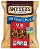 Snyders Mini Original Pretzels Twists, 92 Oz., 36 Bags/Box (220-00487)