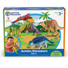 Learning Resources Jumbo Dinosaurs Expanded Set - 5 Pieces, Ages 3+, Dinosaurs for Toddlers, Dinosaurs Action Figure Toys, Kids' Play Dinosaur,Prehistoric Creature Figures
