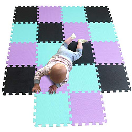 MQIAOHAM® Children Puzzle mat Play mat Squares Foam Play mat Tiles Baby mats for Floor Puzzle Puzzle mat Childrens Soft Play mats Girl playmat Carpet Interlocking Foam Floor mats for Baby Beige 110
