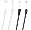 Double-Double Cotton Swab Set (Pack of 300), Include 4 Different Types of Swab Tips (Spiral, Round, Pointed and Earpick), Versatile and Functional for Different Uses