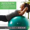 Gaiam 05-52205 Total Body Balance Ball Kit - Includes 75cm Anti-Burst Stability Exercise Yoga Ball, Air Pump & Workout Video - Blue