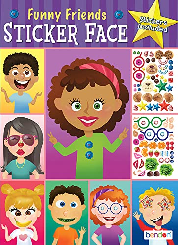 Bendon Create-A-Face Sticker Pad (Funny Faces)