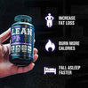 Jacked Factory Lean PM Night Time Fat Burner, Sleep Aid Supplement, & Appetite Suppressant for Men and Women - 60 Stimulant-Free Veggie Weight Loss Diet Pills