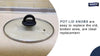 NOKESS Universal Pot Lid Knob Compatible with Crockpot Lids, Pan Lid Replacement Handle, Heat Resistant Pot Knob for Glass, Steel Lids, Easy Grip Lid Handle, Kitchen Cookware, 2.75x1.77