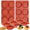 Ocmoiy Silicone Muffin Top Pans/Egg Molds for Baking Non-Stick 3