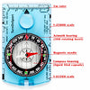 Orienteering Compass Hiking Backpacking Compass | Advanced Scout Compass Camping Navigation - Boy Scout Compass for Kids | Professional Field Compass for Map Reading - Best TurnOnSport Survival Gifts