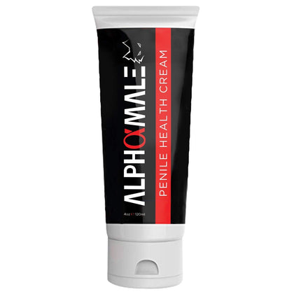 AlphaMale Premium Penile Health Cream - Penile Creme To Increase Sensitivity For Men - Advanced Penile Lotion Moisturizer - Anti-Chafing, Redness, Dryness and Irritation Moisturizing Cream - 4 oz