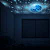 1008Pcs Glow in The Dark Stars, Glow in The Dark Moon for Ceiling Planets Space Wall Stickers Solar System Galaxy Wall Decals for Kids Boys Bedroom Living Room Decoration -Blue