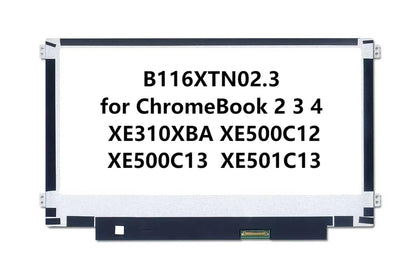 B116XTN02.3 LCD Screen Replacement for Samsung ChromeBook 2 3 4 XE310XBA XE500C12 XE500C13 XE501C13, HD 1366x768, LED Display (B116XTN02.3)