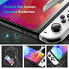 ivoler 4-Pack Tempered Glass Screen Protector Designed for Nintendo Switch OLED Model 2021&2023 with [Alignment Frame] Transparent HD Clear[Updated Version] Screen Protector for Switch OLED 7''
