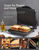 Panini Press Grill, Yabano Gourmet Sandwich Maker Non-Stick Coated Plates 11