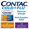 CONTAC Cold + Flu Maximum Strength Acetaminophen Day & Night Multi-Symptom Relief Nasal Congestion, Sinus Pressure, Sore Throat, Body Aches, Runny Nose, Sneezing, Combo, 28 Caplets