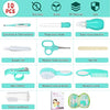 Lictin Baby Grooming Kit Newborn Care - 12PCS Baby Health Care Set Portable Baby Thermometer Kit, Safety Cutter Baby Nail Kit for Nursing Baby Girl Boys Heath and Grooming