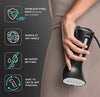 Steamer for Clothes, Hand Held Portable Travel Garment Steamer, Metal Steam Head, 25s Heat Up, Pump System, Mini Size, Handheld Steamer for Any Fabrics, No Water Spitting, 120V Black