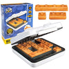 Building Brick Electric Waffle Maker- Cook Fun, Buildable Waffles, Pancakes in Minutes - Build Houses, Cars & More Out of Stackable Waffles- Bite Sized Easy to Hold, Nonstick Iron, Kids Breakfast Gift