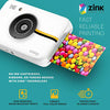 Zink Kodak Step Instant Camera with 10MP Image Sensor, Zink Zero Ink Technology (White) Bundle: Photo Album, Case, 20 Pack Zink Paper, Markers, Stickers.