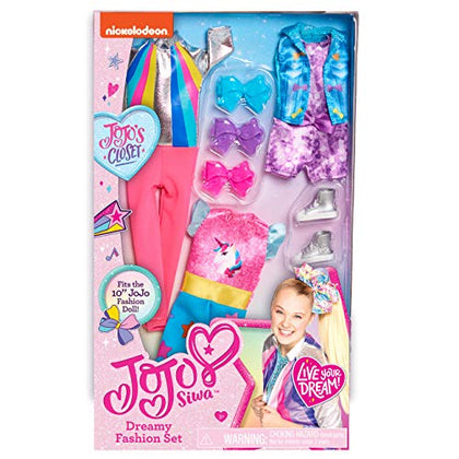 JOJO Siwa Dreamy Fashion Set and Accessories Doll, Ages 3 Up, Mix and Match Outfits, Kids Toys for Ages 3 Up by Just Play