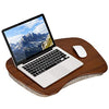 LAPGEAR Extra Large Bamboo Lap Desk - Chestnut - Fits up to 17.3 Inch Laptops - Style No. 91692