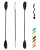 OCEANBROAD Kayak Paddle 90.5in/230cm Alloy Shaft Kayaking Boating Canoeing Oar with Paddle Leash 1 Paddle