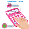 CATIGA CD-8185 Office and Home Style Calculator - 8-Digit LCD Display - Suitable for Desk and On The Move use. (Pink)