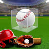 MYEBIUAI Baseball Display Case 2 Sets,Cube Baseball Display Box, Cube Baseball Holder,UV Protection and Acrylic Production,Memorabilia Ball Display Storage for Official Size Ball