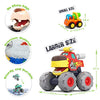 MOONTOY Toy Cars for 1 2 3 Year Old Boys, 3 Pack Friction Powered - Bull Truck, Leopard Truck, Crocodile Trucks, Push and Go Toy Cars for Toddler Boys Baby Gift.
