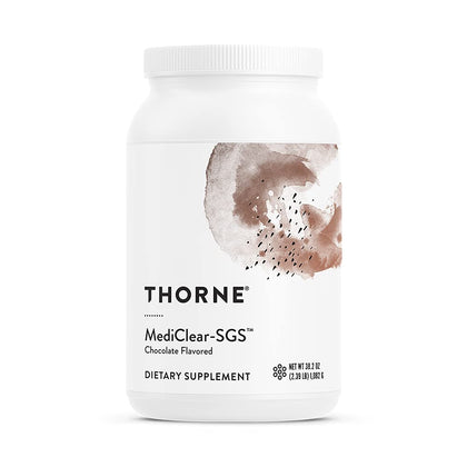 THORNE MediClear-SGS - Foundational Support, Eliminate Environmental and Dietary Toxins - Rice and Pea Protein-Based Drink Powder with a Complete Multivitamin-Mineral Profile - Chocolate - 38.2 Oz