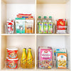 HOOJO Refrigerator Organizer Bins - 2pcs Clear Plastic Bins For Fridge, Freezer, Kitchen Cabinet, Pantry Organization and Storage, BPA Free Fridge Organizer, 12.5