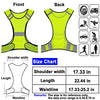 AUOON Reflective Night Running Vest with Adjustable Strap & Breathable Holes, Ultrathin Lightweight Safety Vest with 360° High Visibility for Running, Jogging, Cycling, Hiking, Walking, Yellow
