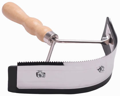 long river Coarse Curry Combo/Sweat Scraper - Horse Sweat Scraper Comfortable to Hold Wood Handle for Cleaning Equipment.