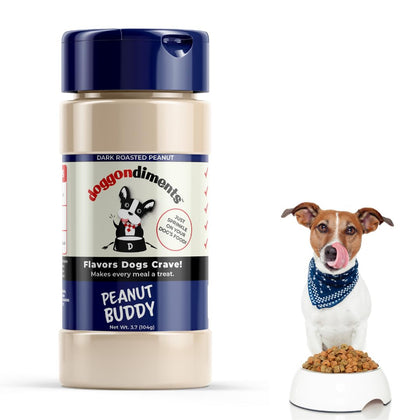 Doggondiments Dog Peanut Butter Flavor Dog Food Topper, Fun People Food Flavors, Mom's Sunday Roast Beef Dog Food Topper, Fun People Food Flavors, Made in USA