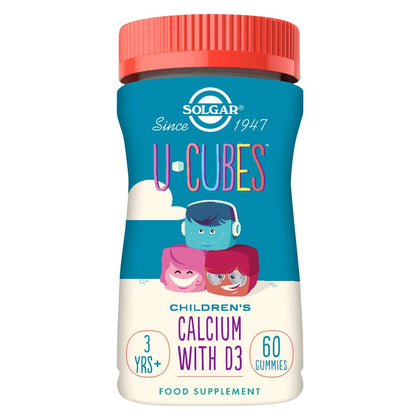 Solgar U-Cubes Children's Multi-Vitamin & Mineral, 60 Gummies - 3 Great-Tasting Flavors, Grape, Orange & Cherry - Ages 2 & Up - Non GMO, Gluten Free, Dairy Free - 30 Servings