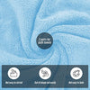 MOONQUEEN 2 Pack Premium Bath Towel Set - Quick Drying - Microfiber Coral Velvet Highly Absorbent Towels - Multipurpose Use as Bath Fitness, Bathroom, Shower, Sports, Yoga Towel (Aquamarine)