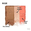 Urban Decay Stay Naked Threesome Palette, Rise - Bronzer, Highlighter & Blush Trio - Natural Satin Finish - Lasts Up To 14 Hours