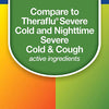 Amazon Basic Care Severe Cold, Cough and Flu Medicine Powder Packets, Daytime and Nighttime Multi-Symptom Relief Combination Pack, Green Tea & Honey Lemon, 12 Count
