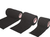 4 Inch Vet Wrap Tape Bulk (Black) (Pack of 12) Self Adhesive Adherent Adhering Flex Bandage Grip Roll for Dog Cat Pet Horse