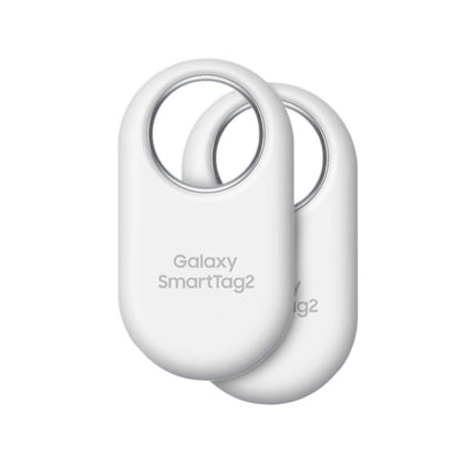 Samsung SmartTag2 (2023) Bluetooth + UWB, IP67 Water and Dust Resistant, Findable via App, 1.5 Year Battery Life (2-Pack) - White