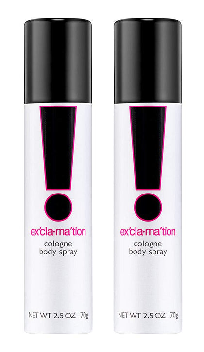 Exclamation B&W Women'S Body Spray 75Ml, 2.25 Fl Oz (Pack of 2)