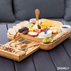 SMIRLY Charcuterie Boards Gift Set: Large Charcuterie Board Set, Bamboo Cheese Board Set - Unique Christmas Gifts for Women - House Warming Gifts New Home, Wedding Gifts for Couple, Bridal Shower Gift