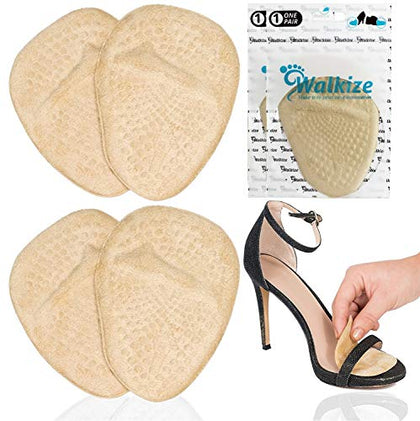 Metatarsal Pads Women | Heel Inserts for Women | Ball of Foot Cushions (2 Pairs Foot Pads) All Day Pain Relief and Comfort One Size Fits Shoe Inserts for Women (Beige)
