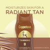 Coppertone Tanning Sunscreen Lotion, Antioxidant, Water Resistant Body Sunscreen SPF 8, Broad Spectrum SPF 8 Sunscreen, 8 Fl Oz Bottle For All Skin Tone